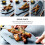 Schieferplatte Blattform Sushi Snackteller Dessertteller 10