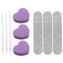 10 Sets Nagelfeilen Set Buffer Formfeilen Für Zuhause Und Salon