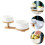 1 Set Keramik Obstschalen Mit Holzgestell 6