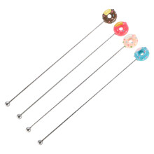 4Stk Donut Form Mixer Rührstäbchen Cocktail Rührer