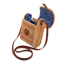 Creative Rattan Schultertasche Für Frauen Sommer Strand Umhängetasche