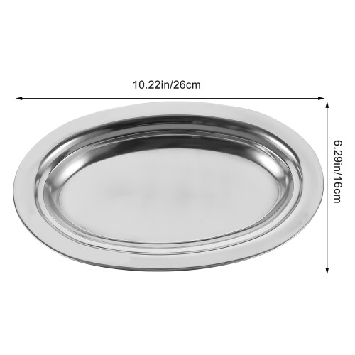 Ovaler Teller Dampfgar Snack Dessert Tablett 1
