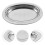 Ovaler Teller Dampfgar Snack Dessert Tablett 4