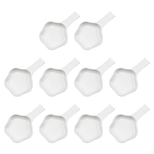 Ink Dish Flat Lid White 40pcs 3.7x2.4x0.8in
