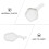 Ink Dish Flat Lid White 40pcs 3.7x2.4x0.8in 10