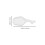 Ink Dish Flat Lid White 40pcs 3.7x2.4x0.8in 9
