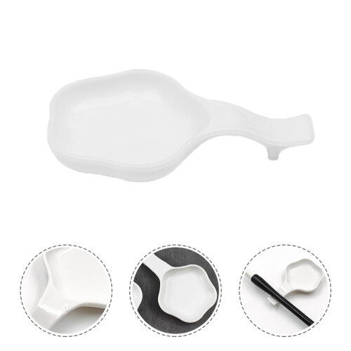 Ink Dish Flat Lid White 40pcs 3.7x2.4x0.8in 2