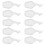Ink Dish Flat Lid White 40pcs 3.7x2.4x0.8in 2