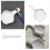 Ink Dish Flat Lid White 40pcs 3.7x2.4x0.8in 11