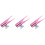 3Pcs Pink Metal Eyeliner Sharpener Small Lightweight Makeup Tool 4