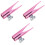 3Pcs Pink Metal Eyeliner Sharpener Small Lightweight Makeup Tool 3