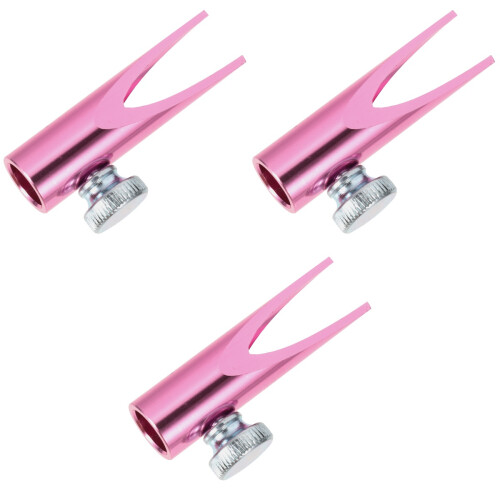 3Pcs Pink Metal Eyeliner Sharpener Small Lightweight Makeup Tool 2