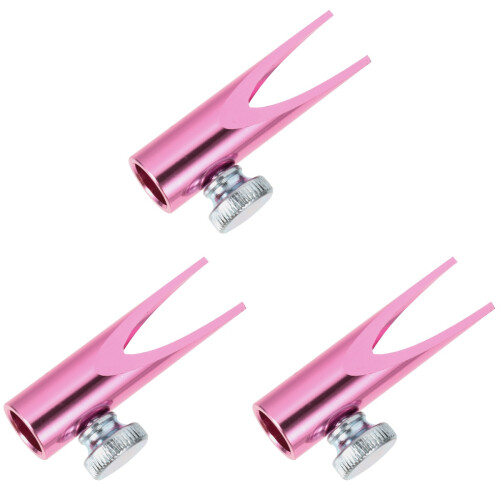 3Pcs Pink Metal Eyeliner Sharpener Small Lightweight Makeup Tool 1