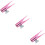 3Pcs Pink Metal Eyeliner Sharpener Small Lightweight Makeup Tool 9