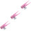 3Pcs Pink Metal Eyeliner Sharpener Small Lightweight Makeup Tool 5