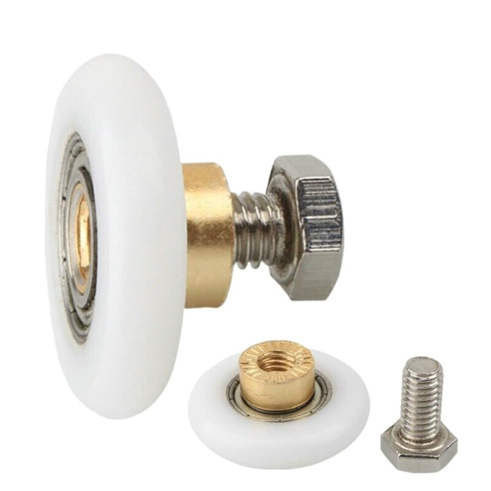 Shower Door Rollers 2Pc, Sliding Glass Door Wheels, Single-Wheel, 19/23/25/27Mm Size, Compatible With Sliding Doors-image-OPC-PMB2VJN-NEW