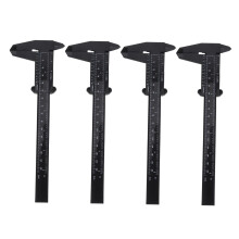 Vernier Calipers 4-Piece Pack, Plastic Portable Metric Calipers For School Use, Accurate Instrument For Science Projects