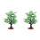 2 Stuks Echte Esdoorn Boom Model Sieraad Micro Landschap 4