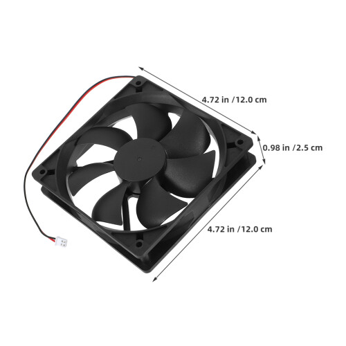2Stk Pc Lüfter 12025 Dc Bürstenlos Hohe 2