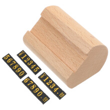 1 Set Verkaufsschilder DIY Holz Platznummerhalter Für Party