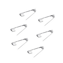 200 Stk 2,5 Cm Silber Brosche Mit Löchern Für Basteln Und Schmuck