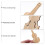 6Stk Bambus Lesezeichen Design Bastelmaterial 8
