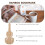6Stk Bambus Lesezeichen Design Bastelmaterial 2