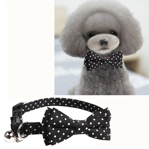 Collier Pour Avec Nœud Cloche Noir Durable 1