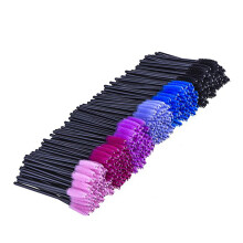 300Stk Mehrfarbige Einweg-Mascara-Stifte Wimpernbürste Make-up Applikator