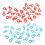 52 Alphabet Weinglas Marker Silikon Schild Rot 6