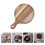 Pizzablech Holz Essteller Sushi Teller Hellbraun S 5