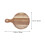 Pizzablech Holz Essteller Sushi Teller Hellbraun S 2