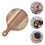 Pizzablech Holz Essteller Sushi Teller Hellbraun S 4