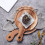 Pizzablech Holz Essteller Sushi Teller Hellbraun S 7
