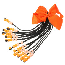 Hair Extension Pferdeschwanz Perlen Bowknot Geflochtene Perücke