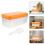 1 Set Eisform Eiswürfelschale Professioneller Eiswürfelhersteller 11