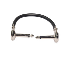 5St 6,35Mm Stecker Rechtwinklig Klinkenkabel Für Gitarre Schwarz
