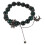 Unisex Perlenarmband Mit Dunklen Steinperlen Schlange 8