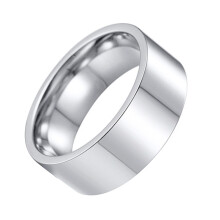 6Mm Edelstahl Gravur Ring Flach Für Männer Und Frauen Größe 6