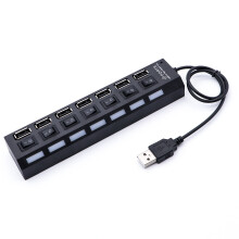 7-Port Usb Hub Für Laptop Computer Zubehör Adapter