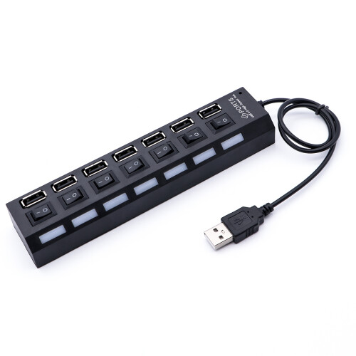 7-Port Usb Hub Für Laptop Computer Zubehör Adapter