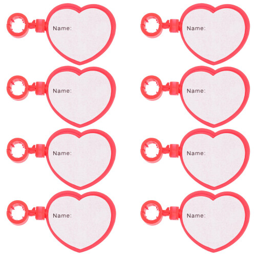 8Stk Namensschilder Mit Clip Für 1