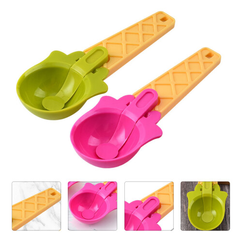 4Stk Eisschöpfkellen Universal Dessert Ausstechlöffel 2