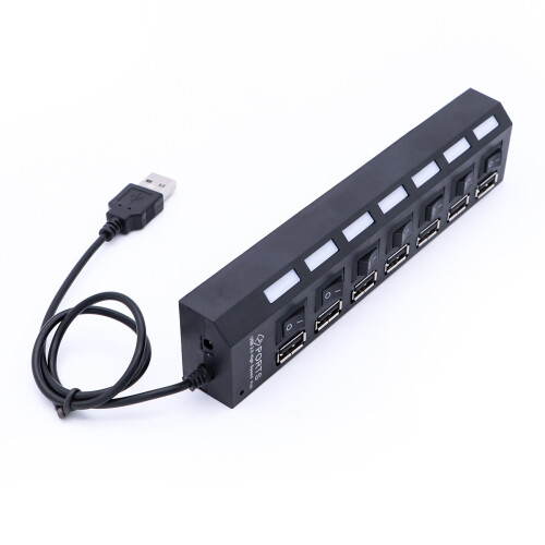 7-Port Usb Hub Für Laptop Computer Zubehör Adapter 1