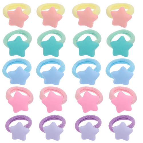 30 Haar-Scrunchies Mit Stern-Design