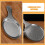 Tablett Retro Design Silber Metall 1 Satz 8