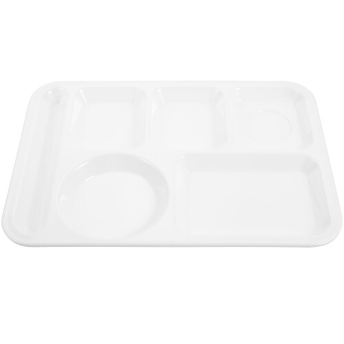 Geteiltes Tablett Mit Fächern Für Lebensmittel Und Schulessen 2