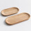 2Stk Oval Echtholz Tablett Servierplatte Für Gebäck 4