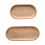 2Stk Oval Echtholz Tablett Servierplatte Für Gebäck 6