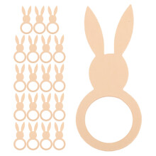 20Stück Holz Hase Für Ostern Tischdekoration